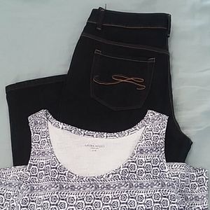 Jean's with tank top